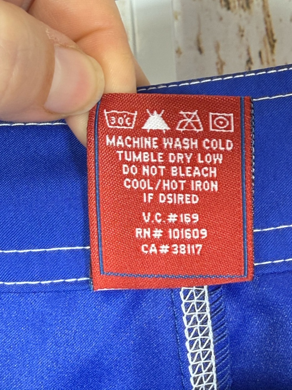 Beach Rays, Women's Royal Blue Board Shorts with Drawstring Waist. Size 16 - Picture 5 of 7